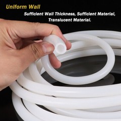 ID 2mm-38mm High Temp Industrial Silicone Tubing Flexible Rubber Hose Pipe White
