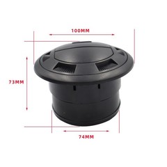 Closeable Diesel Heater Duct Vent Outlet Enhance Airflow Easy to Install Black