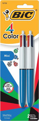 4-Color Original Retractable Ballpoint Pens with Assorted Ink, 1.0 Mm Medium Poi