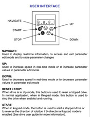 OPT-2-OPORT-IN – Invertek Drives Optiport 2 – Remote LED Keypad – E3 P2 ECO