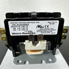 White Rodgers Magnetic Contactor 50/60Hz 30A 40A 2-Poles 24VAC 90-244