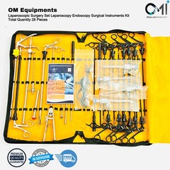 German Grade 28 Pcs Laparoscopic Surgery Set Laparoscopy Endoscopy Instruments