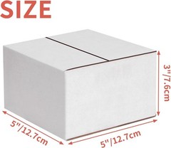 Durable 30 Pack White Corrugated Shipping Boxes – Lightweight & Easy to Assemble
