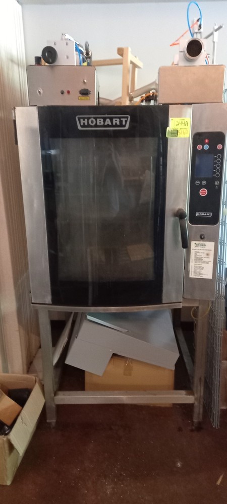 “HOBART CE10FD” ELECTRIC DIGITAL COMBINATION OVEN /STEAMER ON STAND WITH 8 RACKS