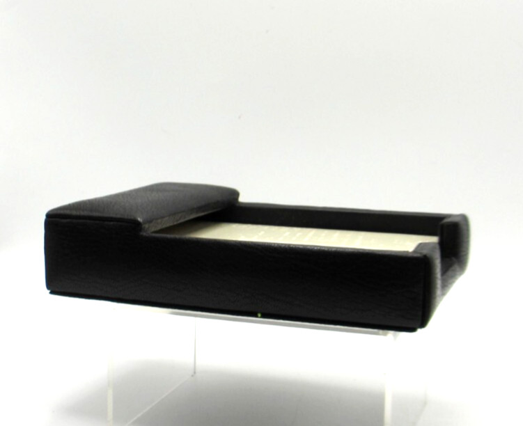 Desk Memo Tray Leather Graphic Image Black