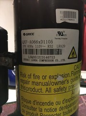 GREE QXF-A066xD1105 1PH 60Hz 115V R32 LRA 29 Compressor