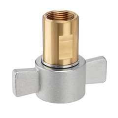 1 inch Wet-Line Wing Nut Hydraulic Quick Coupler / Coupling Set Brass NPT Screw