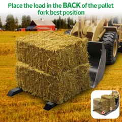 1500lb 43″ Tractor Bucket Pallet Forks Clamp Kubota Loader Skid Steer Attachment