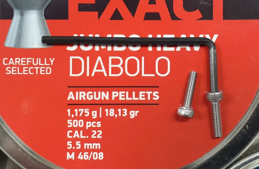 2 x M2.5 x 10mm S/S Socket Head Screws + 2mm Wrench. Gamo CAT/SAT Trigger Fix.