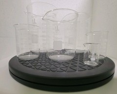 Karter Scientific Low Form Glass Beaker 6 Piece Set 10, 50, 100, 250, 500, 1000
