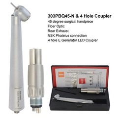 BEING Dental 45 Degree High Speed LED Surgical Handpiece 4 Hole Coupler For NSK