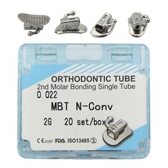 Dental Orthodontic Buccal Tubes 1st 2nd Molar Bracket MBT Roth 022 Bondable Mesh