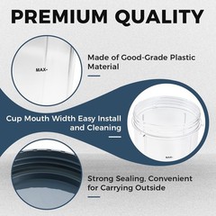 DRELD 2 Pack Blender 32OZ Cup Lid, Compatible Nutribullet 600W 900W Blender