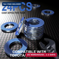24PCS Dcoecue 90430-12031 Oil Drain Plug Gaskets | For Toyota/Lexus/Scion, Anti-