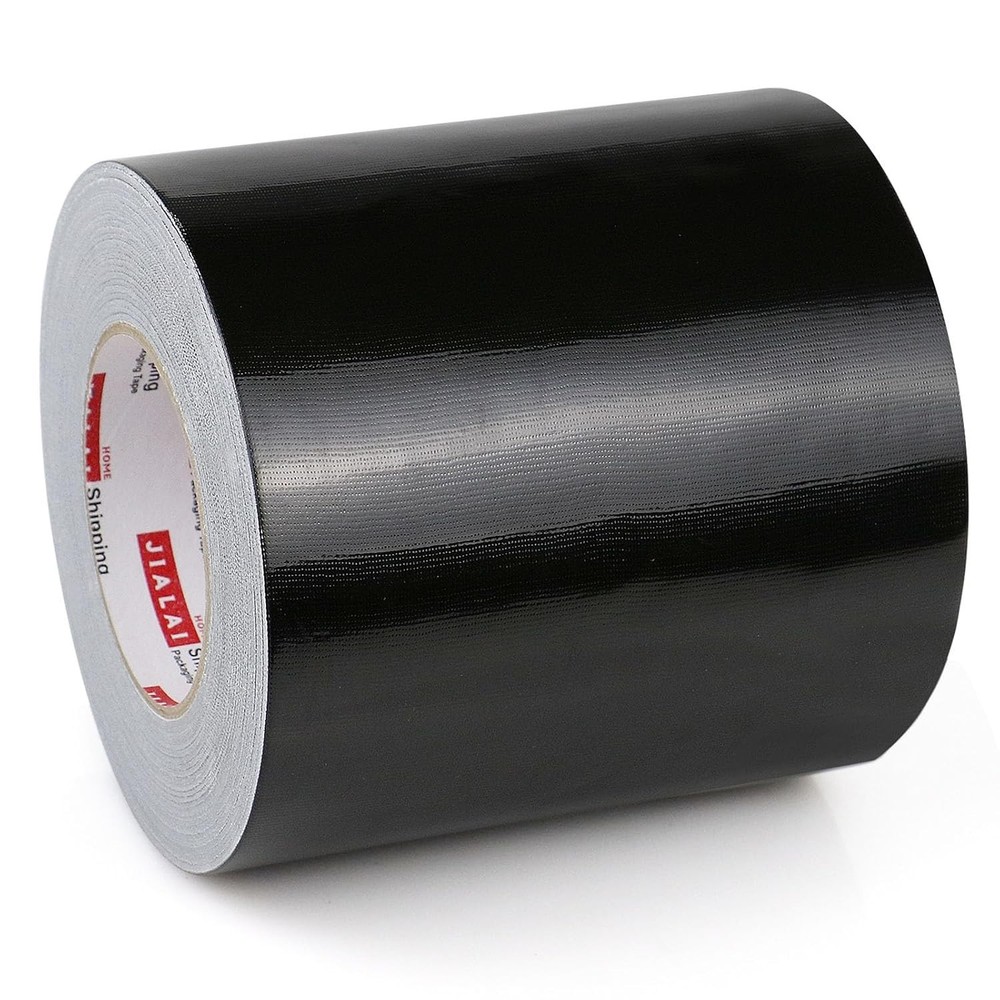 6″ Duct Tape, Heavy Duty 6 Inch X 55 Yds (164 Ft) Wide Black Duct Tape, Waterpro