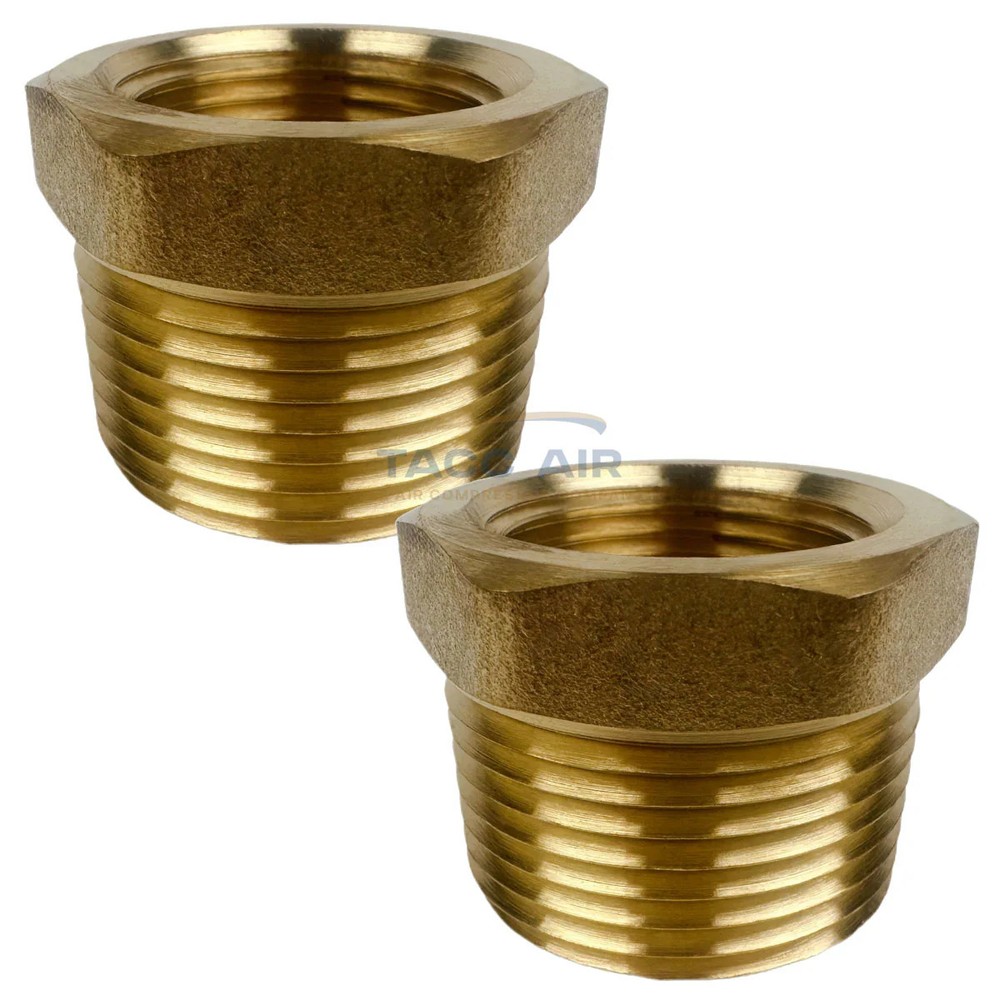 2 PC 1″ Male x 3/4″ Female Hex Reducer Bushing Adapter Pipe Reducing Fitting