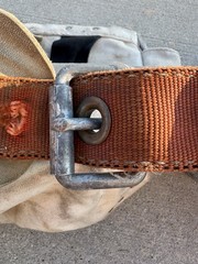 Klein Tools Lineman Safety Belt Model 5480 Size Medium READ Smoke
