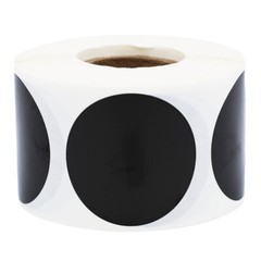 Circle Dot Stickers | 1.5″ inches Round – 500 Pack | Pick One Color
