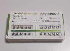 10 Sets Dental Metal Bracket MIM Monoblock Mini Roth 022 345 hooks Mesh Base