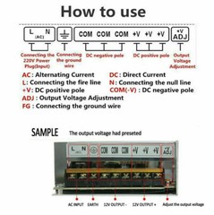 AC 110V TO DC 12V 2A 5A 10A 20A 60A 100A Switch Power Supply Transformer Driver