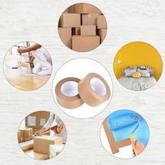 1 Roll 2″x55 Yard Self-Adhesive Kraft Paper Carton Box Sealing Packing Tape