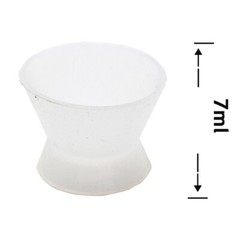 Dental Flexible Lab Silicone Dappen Dish Mixing Cup Suction Rubber No-Stick Bowl