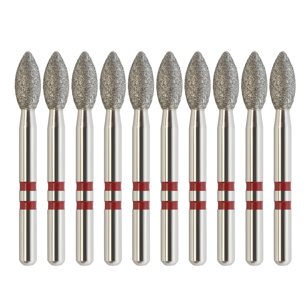 Dental Diamond Burs Zirconia Adjustment Football Ball Round End Taper Cylinder