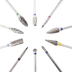 10 Pcs Dental Lab Tungsten Carbide Burs HP 2.35mm for Slow Low Speed Handpiece