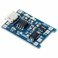 2pcs TP4056 5V 1A Micro USB 18650 Lithium Battery Charging and Protection Board