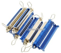 5-Pack Centronics 50-Pin IDC Type Female CN50 Crimp Connector for Ribbon Cable