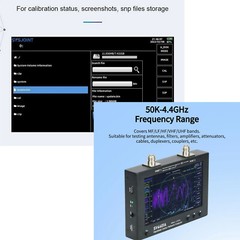 SV4401A 50KHz-4.4GHz VNA Vector Network Analyzer 7inch Touch Lcd 100dB Dynamic