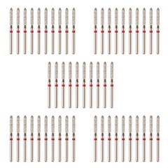 50 New Dental High Speed Handpiece Diamond Burs inlay preparation CR-22F FG1.6MM