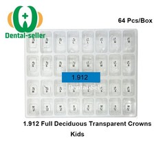 Dental Clear Preformed Crowns Adult Kid Temporary Anterior Posterior Molar Crown