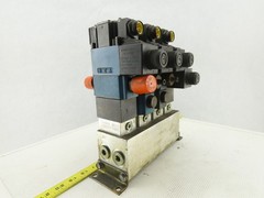 Rexroth 4WE6C61/EW110N9DK23L 4 Port 2 and 3 Position Valve Check Manifold Block