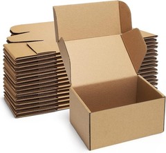 Shipping Boxes 7x5x2 inches White Small Mailing Boxes 25 Pack Cardboard Corrugat