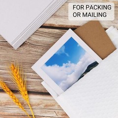 200 Pack White 5×7 in Corrugated Cardboard Sheets Pads for Packing Crafts