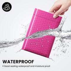 High-Quality 4×8” Pink Bubble Mailers – 100 Count Self-Seal Shipping Envelopes