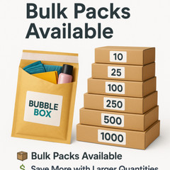All Sizes Kraft Bubble Mailers – Padded Envelopes #000 to #7 (10–1000 Pack)