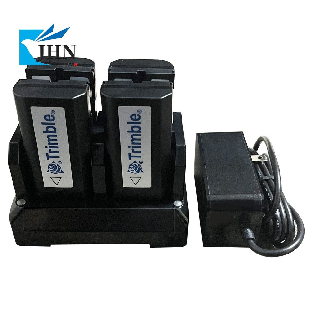 4pcs 2600mah 54344 Batteries & Charger Compatible for Trimble 5700 5800 R8 R7 R6