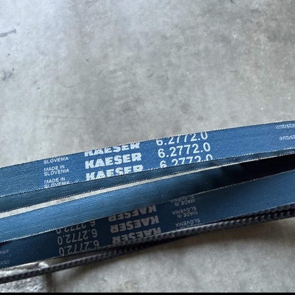 Kaeser Air Compressor set of 4 Belts OEM 6.2772.0 6.2772.1