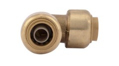 SharkBite U246LFA, 3/8-in. x 3/8-in. D Push-to-Connect Brass Elbow Fitting