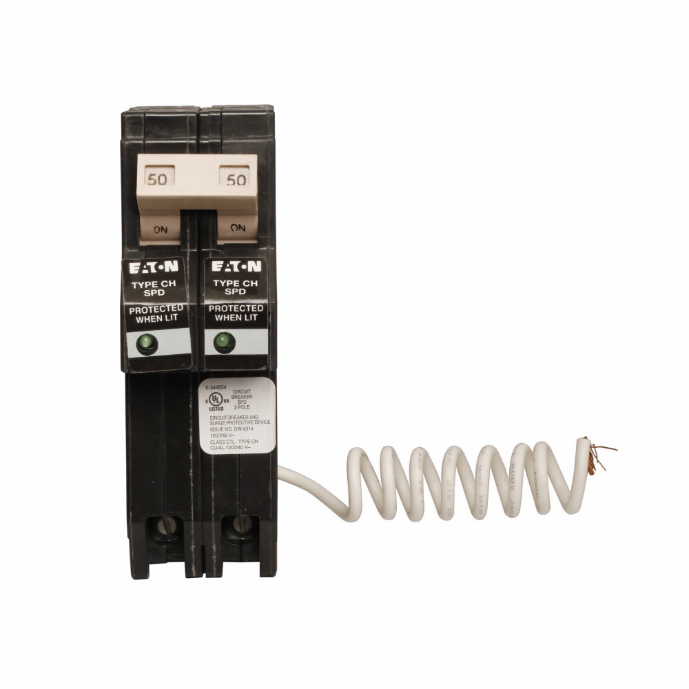 EATON CHN250SUR SURGE CIRCUIT BREAKER 2 POLE 50A/AMP