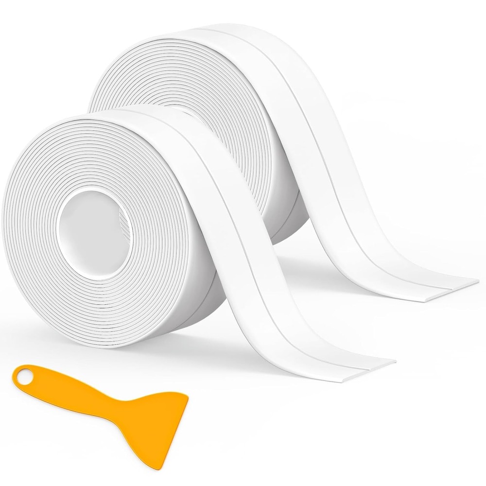 2 Rolls Caulk Tape Waterproof Self Adhesive Strip Kitchen Bath Sink Sealant