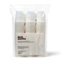 White Disposable Cups – 3oz/150ct: Solid Pattern, Cold Beverages
