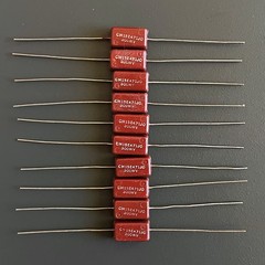 10pcs NOS Cornell Dubilier CM15E471JO 470pf 300VDC Silver Mica Capacitors A+++