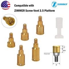 Zest Implant Locator Abutment for Zimmer Screw-Vent 3.5/4.5 Platform 1-5.0mm GH