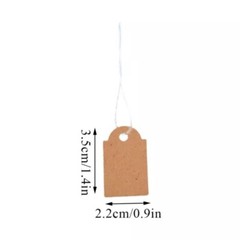 500/1000x Garage Sale Price Tag Size #5 Blank Merchandise Hang String Strung US