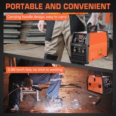 HITBOX 3IN1 110/220V MIG Welder Stick MMA LIFTTIG Gasless MIG Weld Machine/Glove