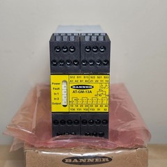 Banner AT-GM-13A Safety Relay Module Two-Hand Control 115VAC 24VDC 66089