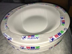 NOS Rare SET of 6 ARCOROC Off-White HOTELIERE 11¼”Diam Large Rim PASTA Soup BOWL